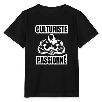 culturiste passionné - T-shirt bio MINI CREATOR Stanley/Stella Enfant - noir - Devant - Mikhail (115cm)