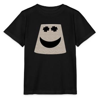 Eimer-Lächeln-Gesicht-Emoticon - Stanley/Stella Kinder T-Shirt MINI CREATOR  - Schwarz - Vorne - Mikhail (115cm)