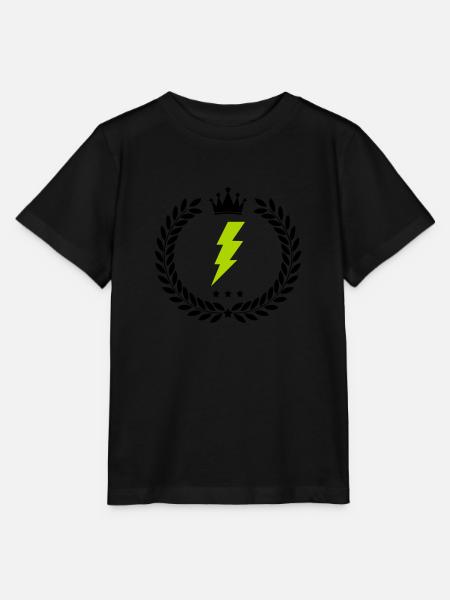 wappen blitz - Stanley/Stella Kinder T-Shirt MINI CREATOR  - Schwarz