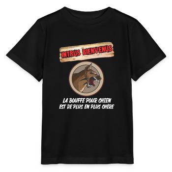 intrus bienvenus - T-shirt bio MINI CREATOR Stanley/Stella Enfant - noir - Devant - Mikhail (115cm)