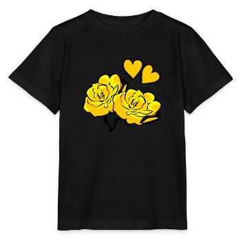Roses - Stanley/Stella MINI CREATOR Kids’ T-Shirt - black - Front - Mikhail (115cm)