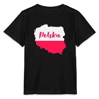 Poland Polska - Stanley/Stella MINI CREATOR Kids’ T-Shirt - black - Front - Mikhail (115cm)