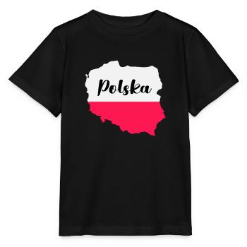 Poland Polska - Stanley/Stella MINI CREATOR Kids’ T-Shirt - black - Front - Mikhail (115cm)
