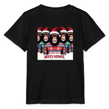 Ape Soda Season Greetings - Stanley/Stella Kinder T-Shirt MINI CREATOR  - Schwarz - Vorne - Mikhail (115cm)