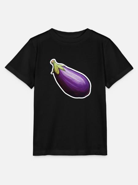 Aubergine violett - Stanley/Stella Kinder T-Shirt MINI CREATOR  - Schwarz