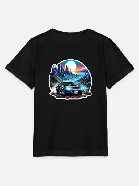 Amerikanischer Oldtimer und Sportwagen - Stanley/Stella Kinder T-Shirt MINI CREATOR  - Schwarz