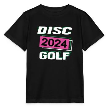 Discgolf 2024 Discgolferin Discgolfspielerin - Stanley/Stella Kinder T-Shirt MINI CREATOR  - Schwarz - Vorne - Mikhail (115cm)