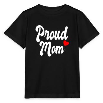 Proud Mom - Stanley/Stella Kinder T-Shirt MINI CREATOR  - Schwarz - Vorne - Mikhail (115cm)