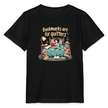 Bookworm bookworm on a bookshelf - Stanley/Stella MINI CREATOR Kids’ T-Shirt - black - Front - Mikhail (115cm)