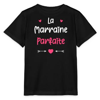 Parfaite Marraine - T-shirt bio MINI CREATOR Stanley/Stella Enfant - noir - Devant - Mikhail (115cm)