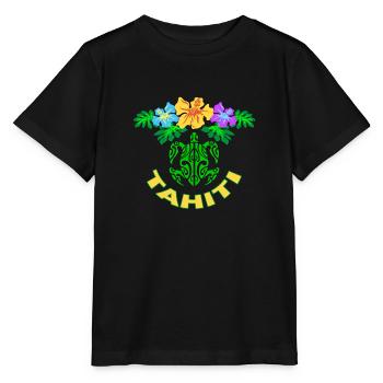 tahiti symbol 02 - Stanley/Stella Kinder T-Shirt MINI CREATOR  - Schwarz - Vorne - Mikhail (115cm)