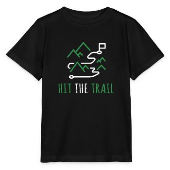 Trail running trail running jogging shirt gift - Stanley/Stella MINI CREATOR Kids’ T-Shirt - black - Front - Mikhail (115cm)