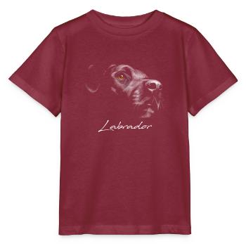 Labrador - Camiseta para niños MINI CREATOR de Stanley/Stella - rojo burdeos - delante - Kain (125cm)