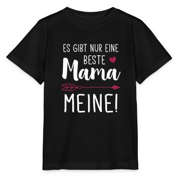 Es gibt nur eine Beste Mama - Meine! / Beste Mama - Stanley/Stella Kinder T-Shirt MINI CREATOR  - Schwarz - Vorne - Mikhail (115cm)