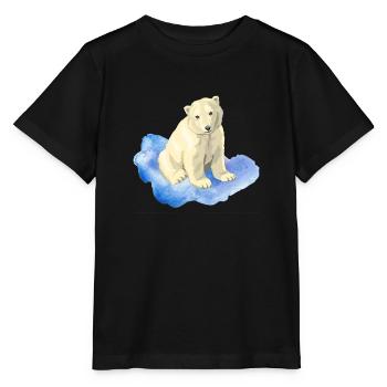 polar bear - Stanley/Stella MINI CREATOR Kids’ T-Shirt - black - Front - Mikhail (115cm)