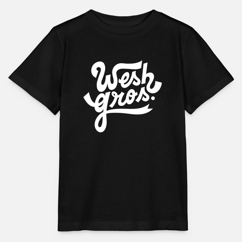 Wesh gros - T-shirt bio MINI CREATOR Stanley/Stella Enfant - noir