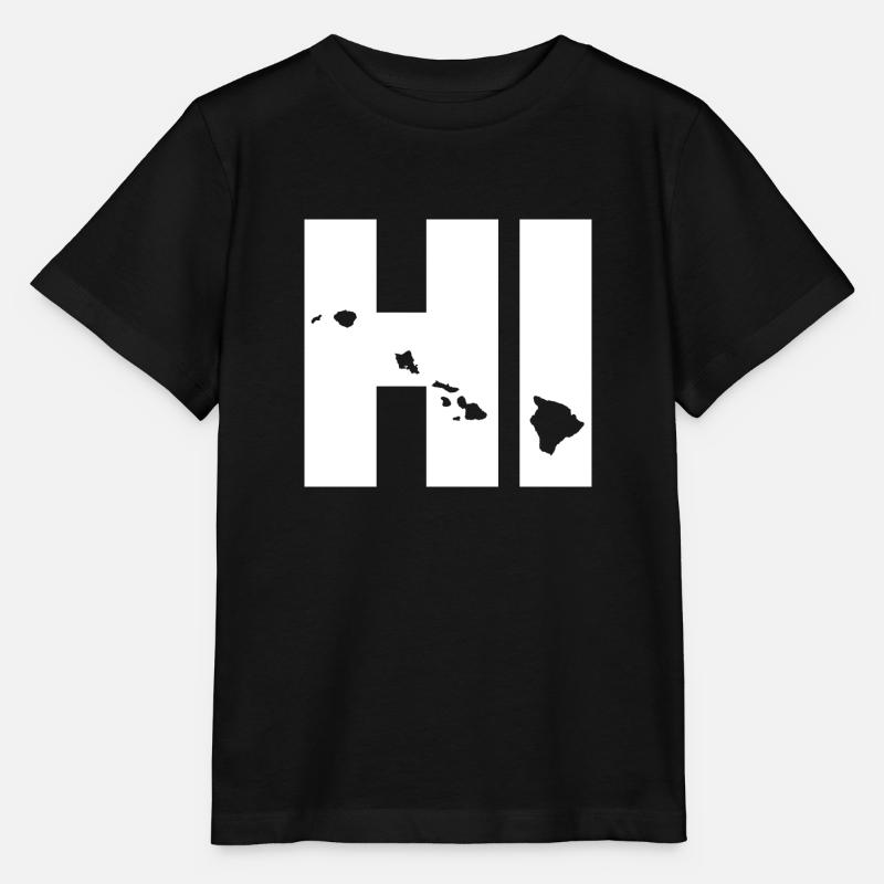 HI Hawaii Fun Geschenk - Stanley/Stella Kinder T-Shirt MINI CREATOR  - Schwarz