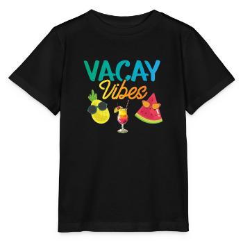 Vacay Vibes - Coctail T-Shirt - T-shirt bio MINI CREATOR Stanley/Stella Enfant - noir - Devant - Mikhail (115cm)