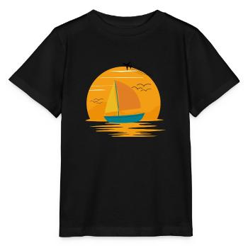 Entspannte Sommer Brise - Stanley/Stella Kinder T-Shirt MINI CREATOR  - Schwarz - Vorne - Mikhail (115cm)