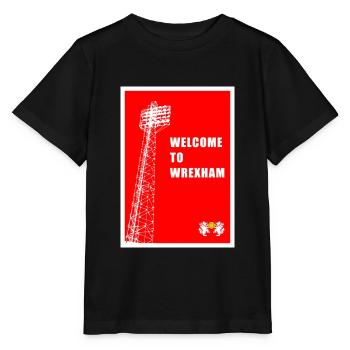 WELCOME TO WREXHAM - Stanley/Stella MINI CREATOR Kids’ T-Shirt - black - Front - Mikhail (115cm)