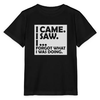 I came saw forget - Stanley/Stella Kinder T-Shirt MINI CREATOR  - Schwarz - Vorne - Mikhail (115cm)