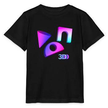 3D - Stanley/Stella Kinder T-Shirt MINI CREATOR  - Schwarz - Vorne - Mikhail (115cm)