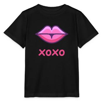 XOXO Kussmund - Stanley/Stella Kinder T-Shirt MINI CREATOR  - Schwarz - Vorne - Mikhail (115cm)