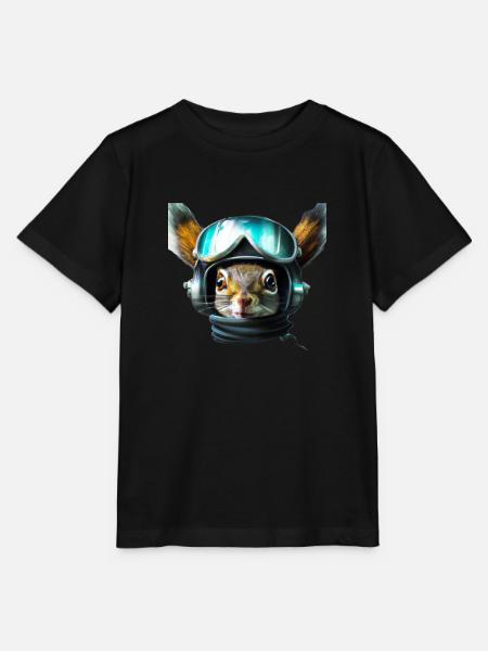 Fliegerhörnchen - Stanley/Stella Kinder T-Shirt MINI CREATOR  - Schwarz