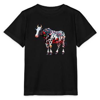 Jita the surreal cow - Stanley/Stella MINI CREATOR Kids’ T-Shirt - black - Front - Mikhail (115cm)