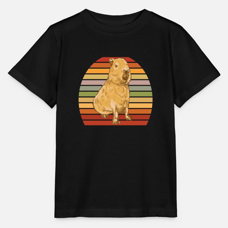 Capybara - Stanley/Stella Kinder T-Shirt MINI CREATOR  - Schwarz