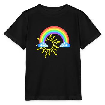 Arc-en-ciel - T-shirt bio MINI CREATOR Stanley/Stella Enfant - noir - Devant - Mikhail (115cm)