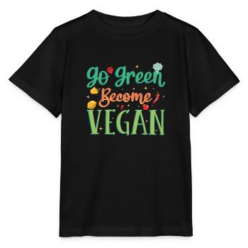 GO GREEN VEGAN - Stanley/Stella Kinder T-Shirt MINI CREATOR  - Schwarz - Vorne - Mikhail (115cm)