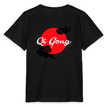 Nuages de Qigong - T-shirt bio MINI CREATOR Stanley/Stella Enfant - noir - Devant - Mikhail (115cm)