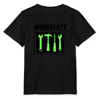 werkzeug werkstatt 02 - Stanley/Stella Kinder T-Shirt MINI CREATOR  - Schwarz - Vorne - Mikhail (115cm)
