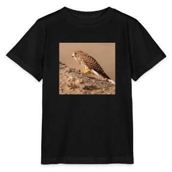 Eagle in desert - Stanley/Stella MINI CREATOR Kids’ T-Shirt - black - Front - Mikhail (115cm)