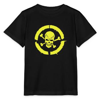 skull skull bone circle - Stanley/Stella MINI CREATOR Kids’ T-Shirt - black - Front - Mikhail (115cm)