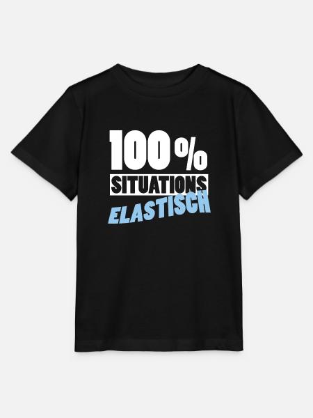 100% Situationselastisch - Partyspruch - Stanley/Stella Kinder T-Shirt MINI CREATOR  - Schwarz