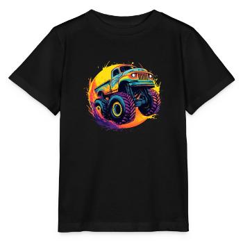 Monster Truck - Stanley/Stella MINI CREATOR Kids’ T-Shirt - black - Front - Mikhail (115cm)