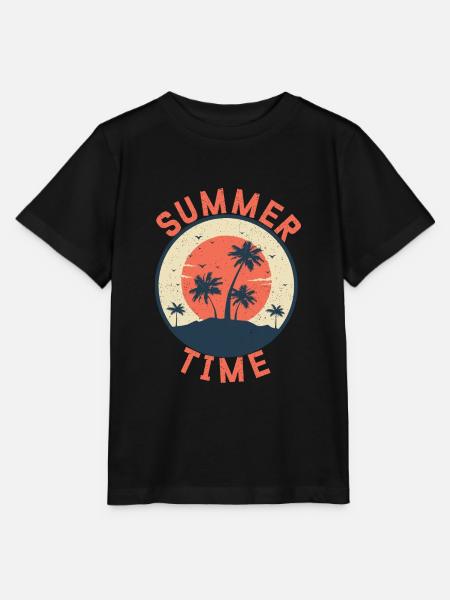 Summer Time - T-shirt bio MINI CREATOR Stanley/Stella Enfant - noir