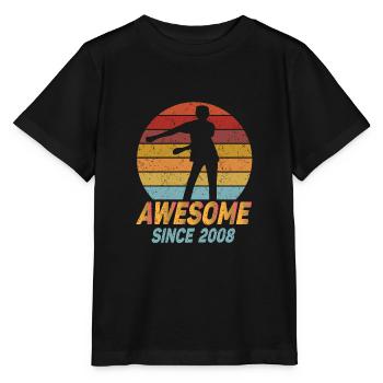 Awesome Since 2008 13th Birthday Gift - Stanley/Stella MINI CREATOR Kids’ T-Shirt - black - Front - Mikhail (115cm)