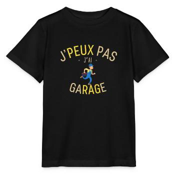 J'peux pas j'ai Garage - T-shirt bio MINI CREATOR Stanley/Stella Enfant - noir - Devant - Mikhail (115cm)