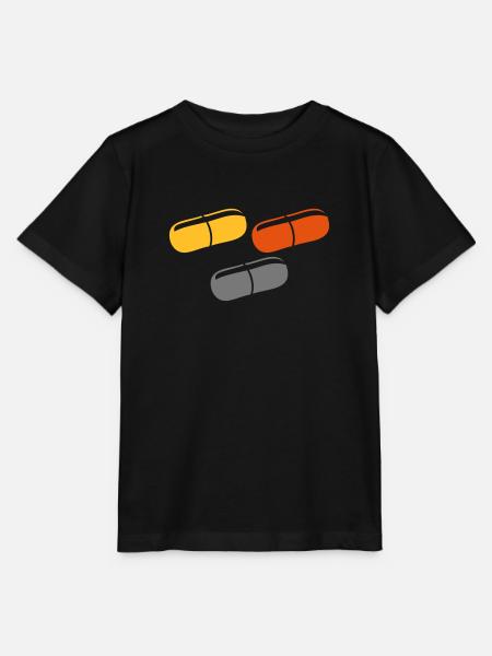 Drei Pillen - Stanley/Stella Kinder T-Shirt MINI CREATOR  - Schwarz