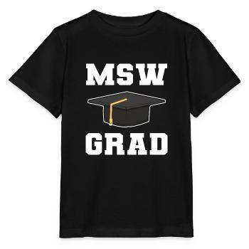 Master Studium Abschlussfeier - Stanley/Stella Kinder T-Shirt MINI CREATOR  - Schwarz - Vorne - Mikhail (115cm)