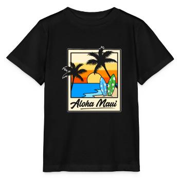 Maui Hawaii Hawaiian - Stanley/Stella MINI CREATOR Kids’ T-Shirt - black - Front - Mikhail (115cm)