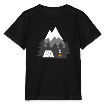 NATURE TENTS MONTAGNE - T-shirt bio MINI CREATOR Stanley/Stella Enfant - noir - Devant - Mikhail (115cm)