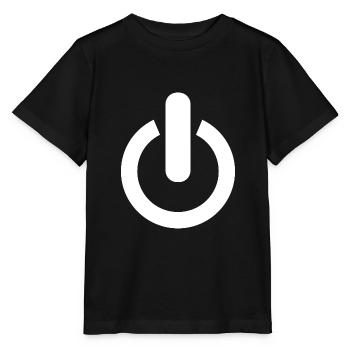 Switch on logo - Stanley/Stella MINI CREATOR Kids’ T-Shirt - black - Front - Mikhail (115cm)