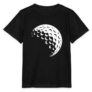 Golfball weiß - Stanley/Stella Kinder T-Shirt MINI CREATOR  - Schwarz - Vorne - Mikhail (115cm)