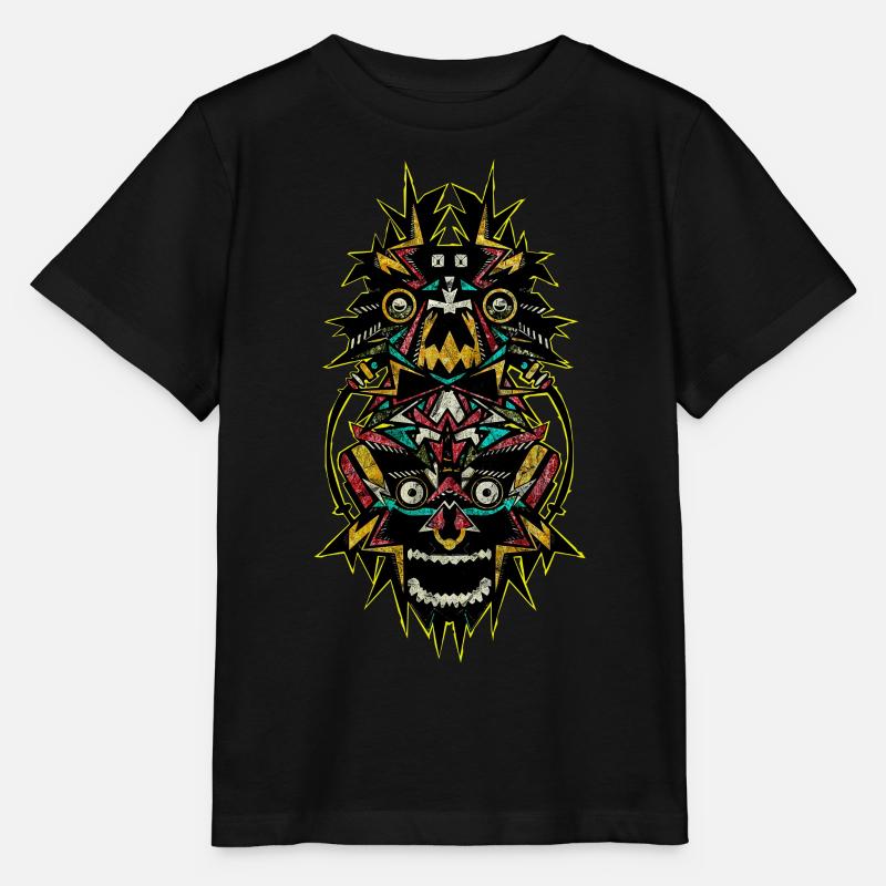 TOTEM TECHNO - T-shirt bio MINI CREATOR Stanley/Stella Enfant - noir