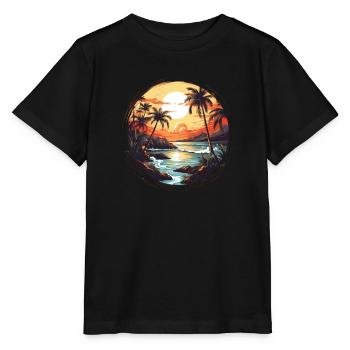 Time travel to the 70s: Authentic retro design - Stanley/Stella MINI CREATOR Kids’ T-Shirt - black - Front - Mikhail (115cm)