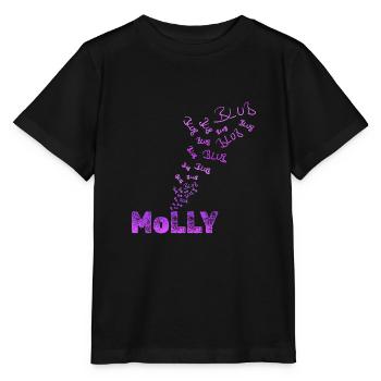 Geschenk für Molly - Stanley/Stella Kinder T-Shirt MINI CREATOR  - Schwarz - Vorne - Mikhail (115cm)